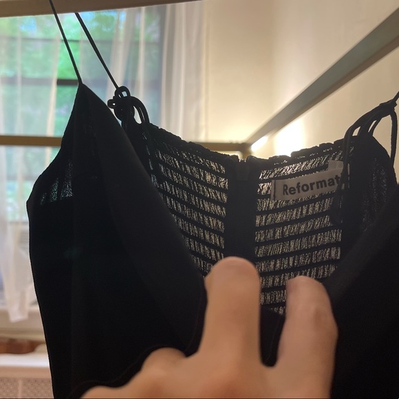 Reformation Kourtney Dress in Black - size 0 - Picture 4 of 10